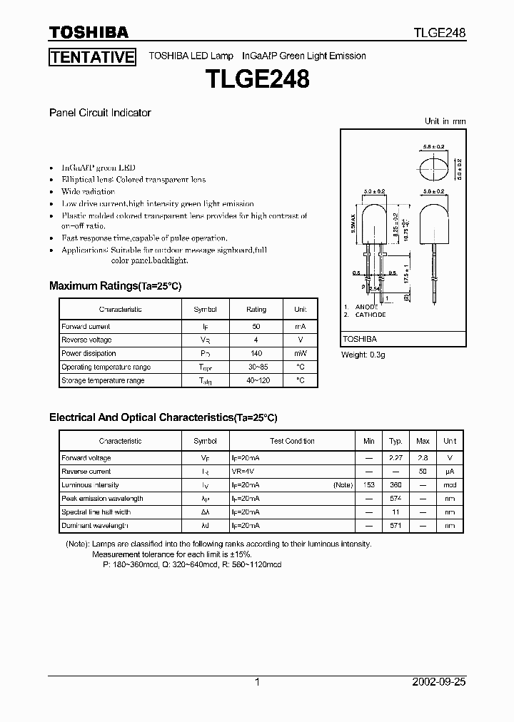 TLGE248_2104450.PDF Datasheet