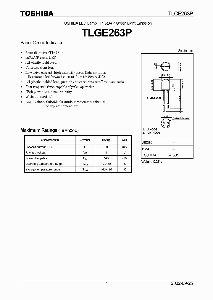 TLGE263P_2104453.PDF Datasheet
