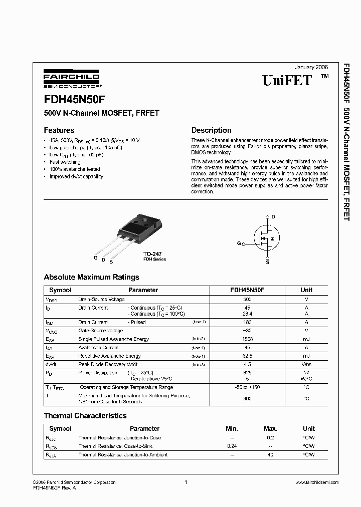 FDH45N50F_2105640.PDF Datasheet