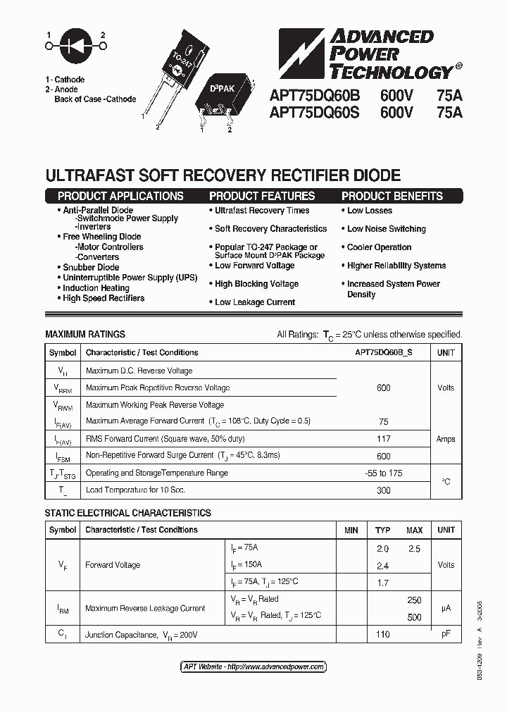 APT75DQ60B_2106369.PDF Datasheet