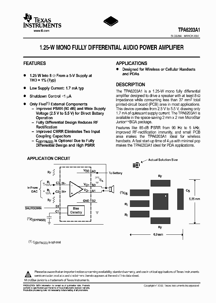 TPA6203A1GQV_2107579.PDF Datasheet