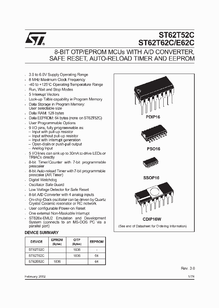 ST6252CN3XXX_2109329.PDF Datasheet
