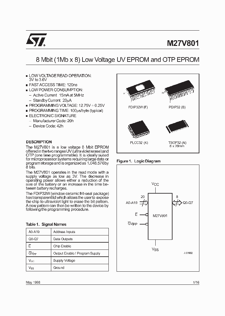 M27V801_2109305.PDF Datasheet