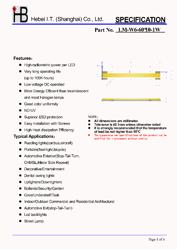 LM-W6-60X10-1W_2111192.PDF Datasheet