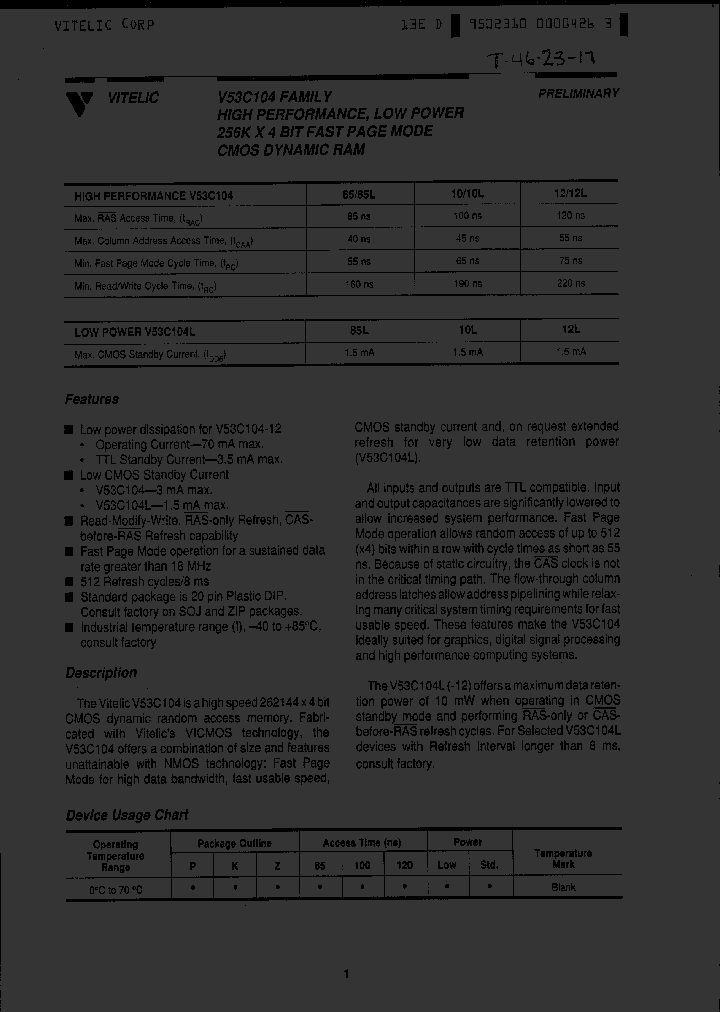 V53C104Z-10L_2111829.PDF Datasheet