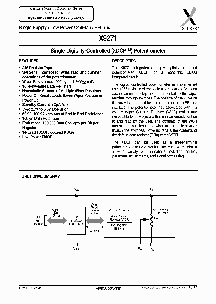 X9271UXXX-27_2112383.PDF Datasheet
