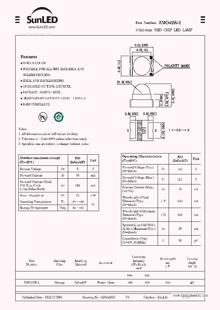ZMO45W-2_2113372.PDF Datasheet