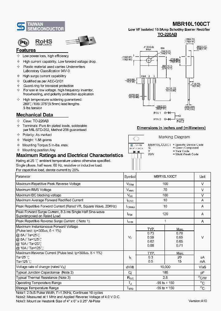 MBR10L100CTC0_2116631.PDF Datasheet