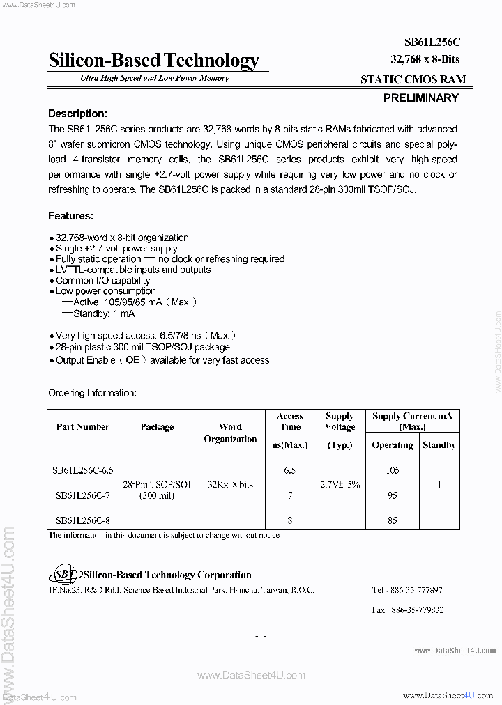 SB61L256C_2120137.PDF Datasheet