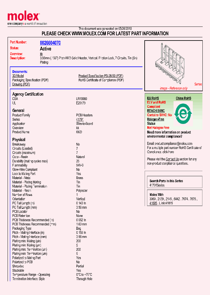 26-60-4070_2120858.PDF Datasheet