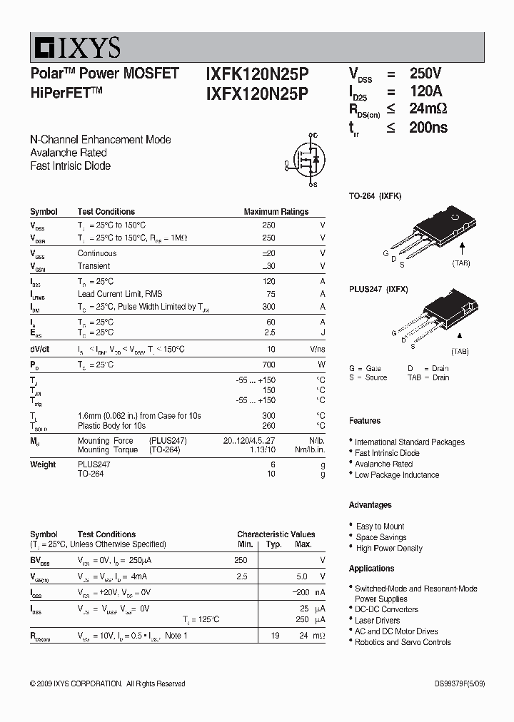 IXFK120N25P_2123514.PDF Datasheet