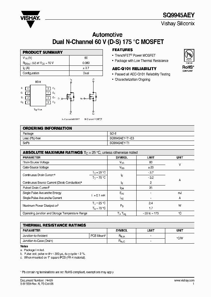 SQ9945AEY-T1-E3_2124529.PDF Datasheet