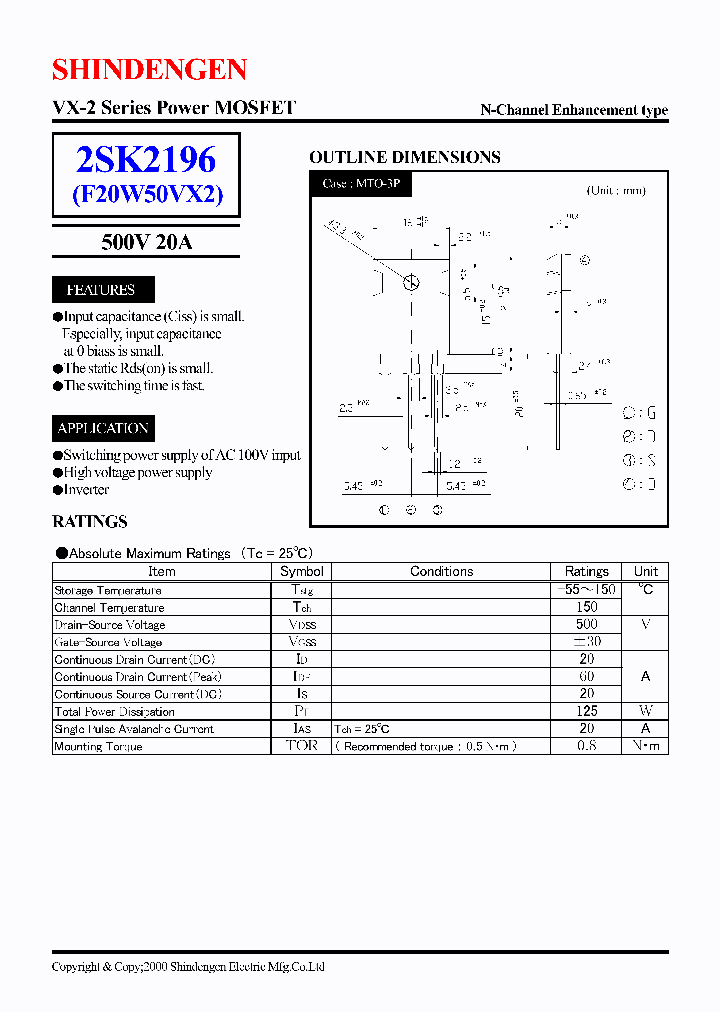 2SK2196_2138767.PDF Datasheet