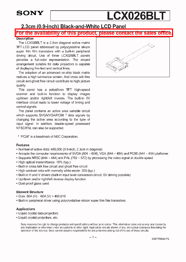 LCX026BLT_2139429.PDF Datasheet