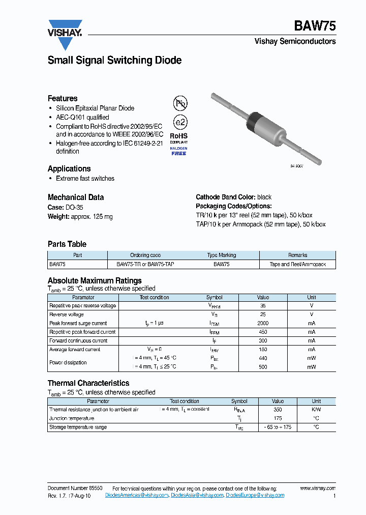 BAW75-TR_2143466.PDF Datasheet