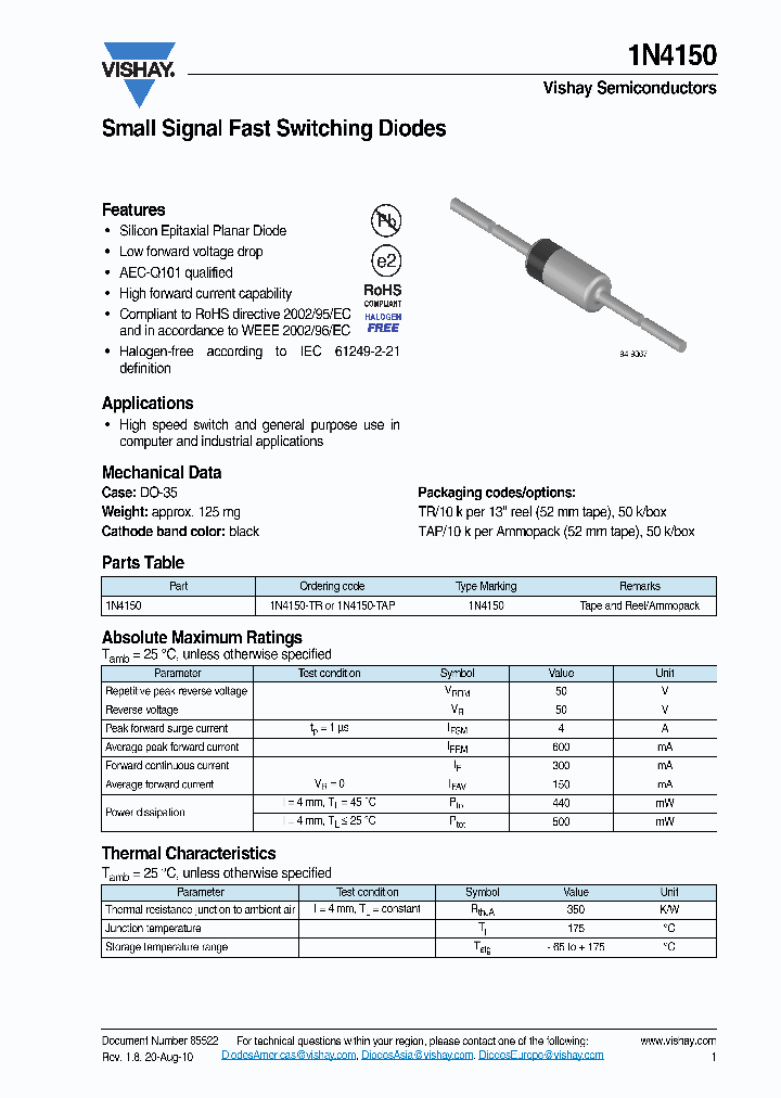 1N4150-TAP_2144669.PDF Datasheet
