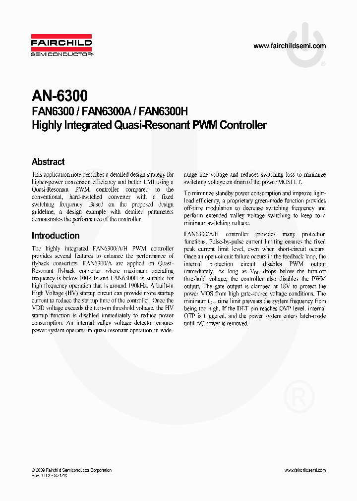 FAN6300H_2145541.PDF Datasheet