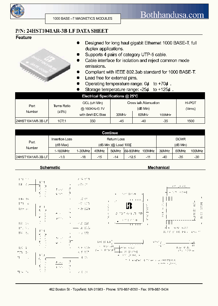 24HST1041AR-3B-LF_2147437.PDF Datasheet