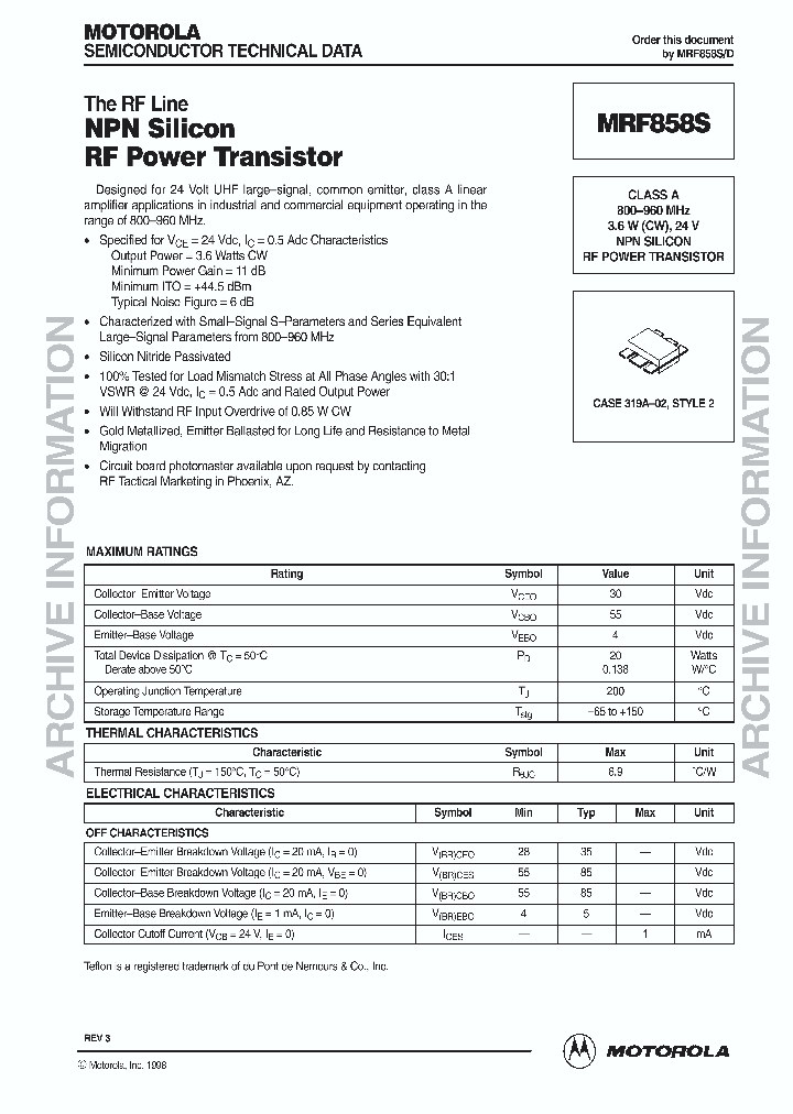 MRF858SD_2147984.PDF Datasheet