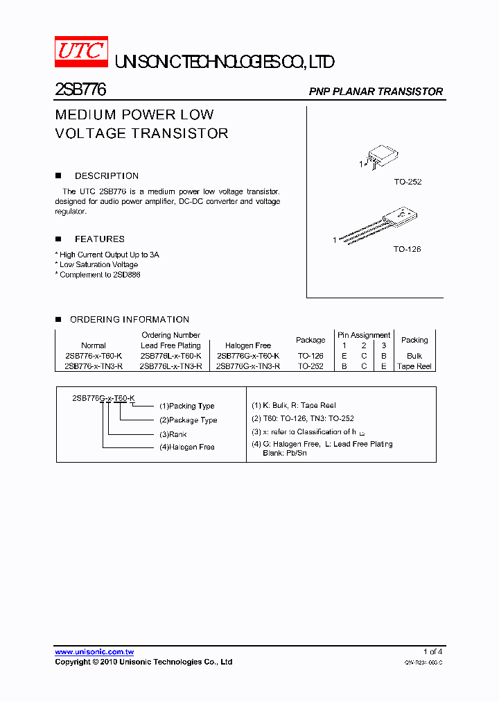 2SB776G-X-T60-K_2149567.PDF Datasheet