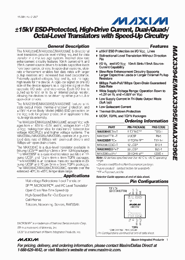 MAX3395EETC_2150537.PDF Datasheet