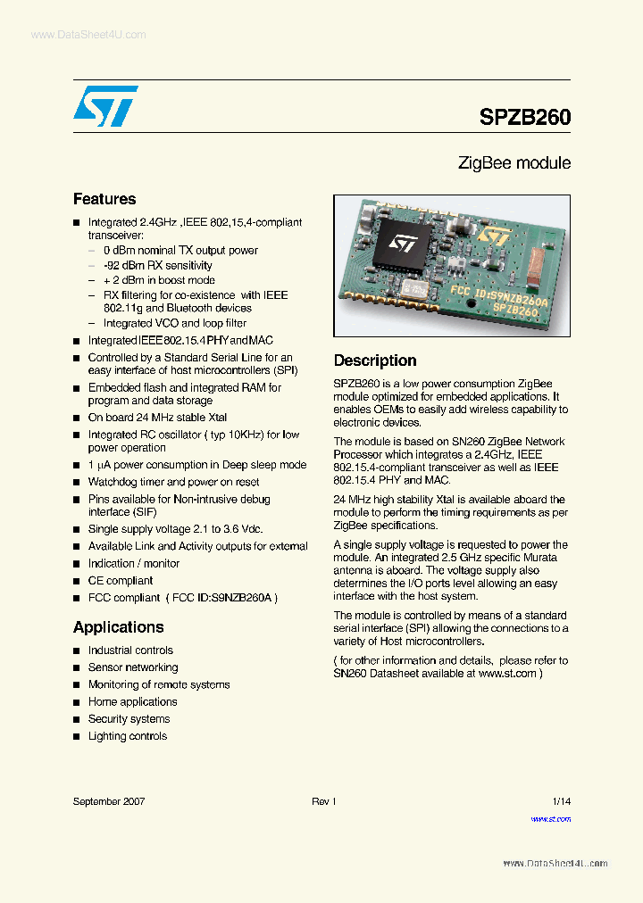 SPZB260_2150300.PDF Datasheet