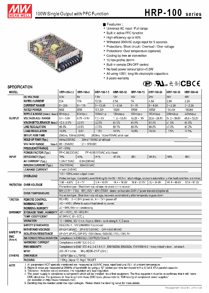 HRP-100-75_2154232.PDF Datasheet