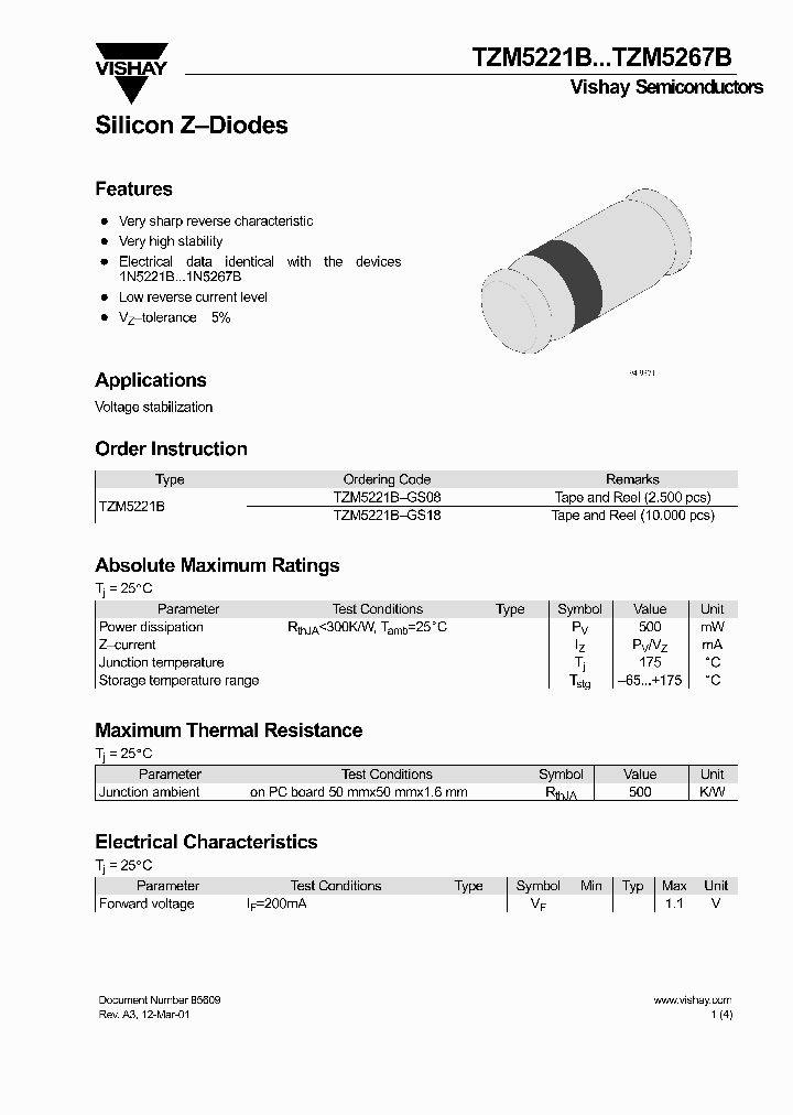 TZM5221BTZM5267B_2153809.PDF Datasheet