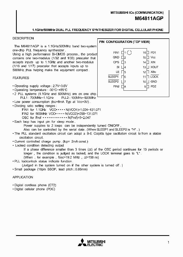 M64811AGP_2154599.PDF Datasheet
