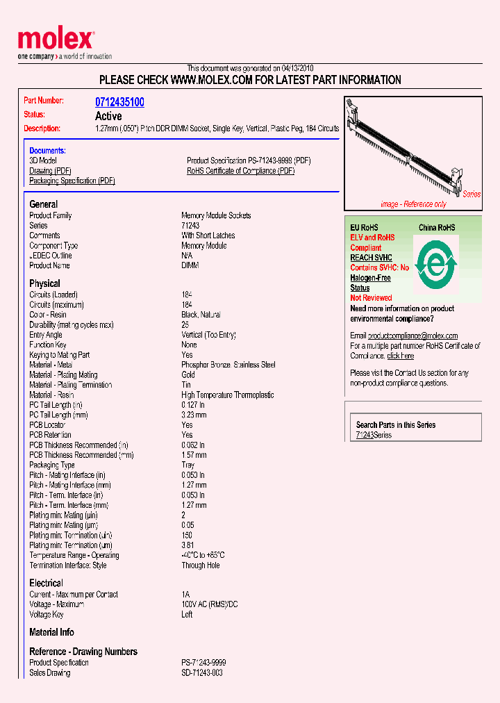 71243-5100_2156292.PDF Datasheet