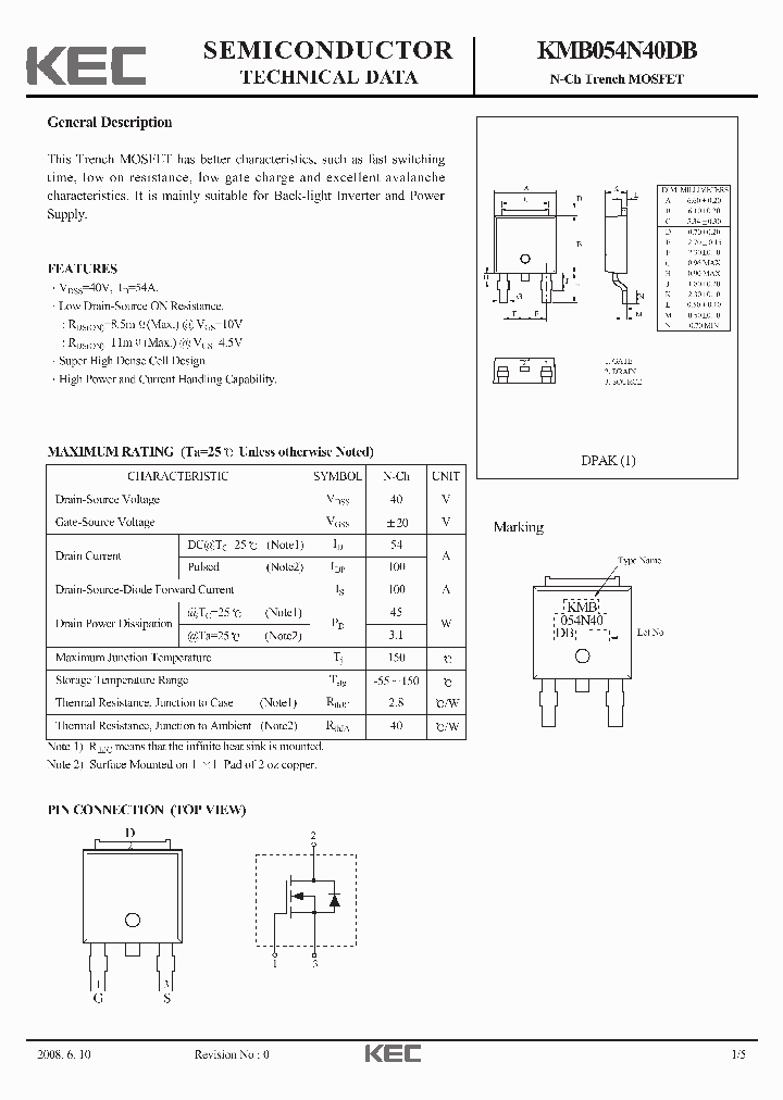 KMB054N40DB_2157817.PDF Datasheet
