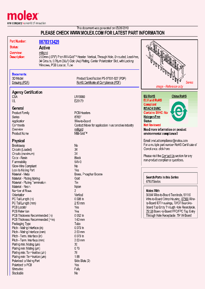 87831-3429_2158866.PDF Datasheet