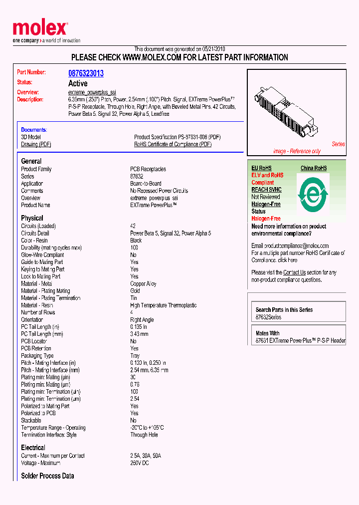 87632-3013_2163721.PDF Datasheet