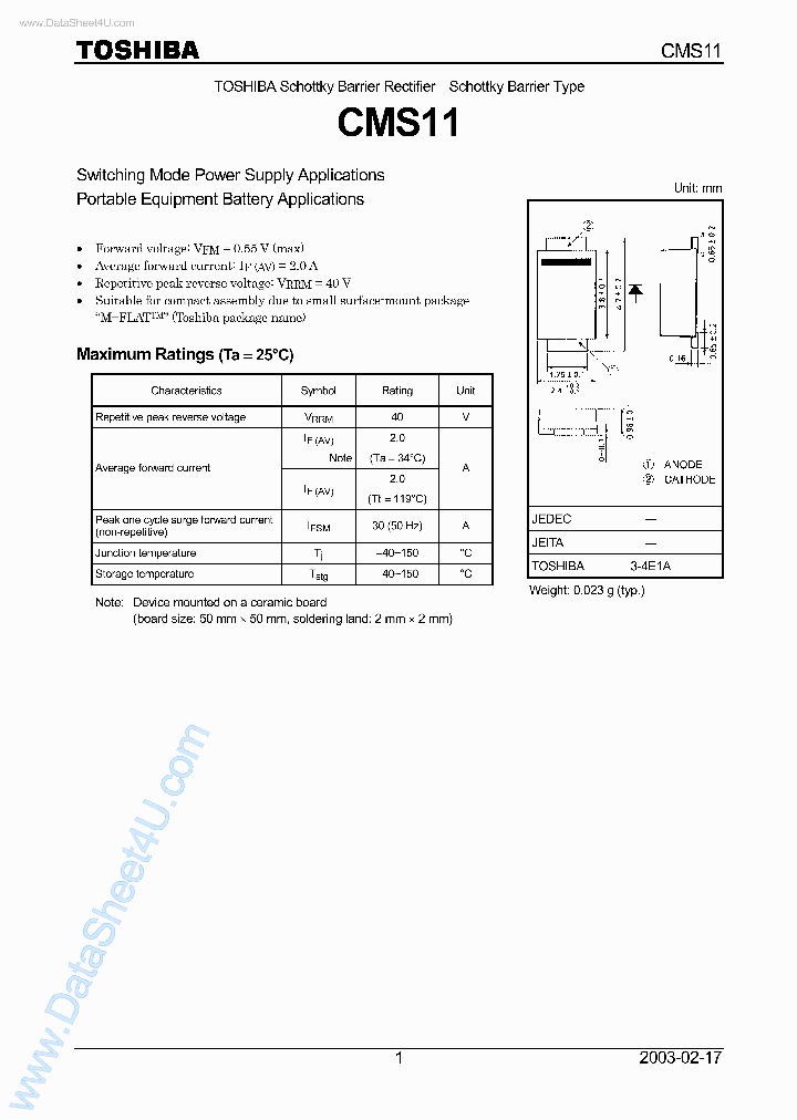 CMS11_2166294.PDF Datasheet