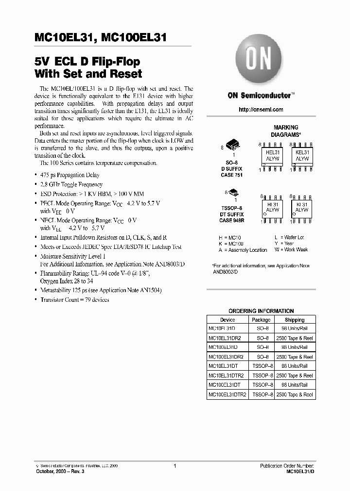 MC10EL31-D_2167543.PDF Datasheet