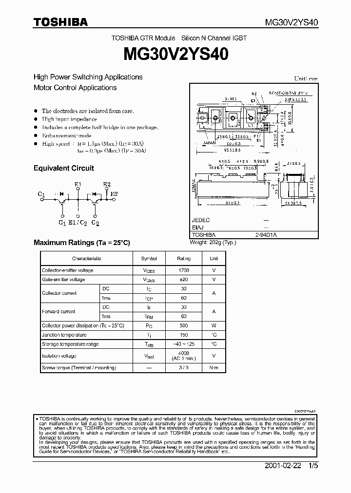 MG30V2YS40_2167536.PDF Datasheet
