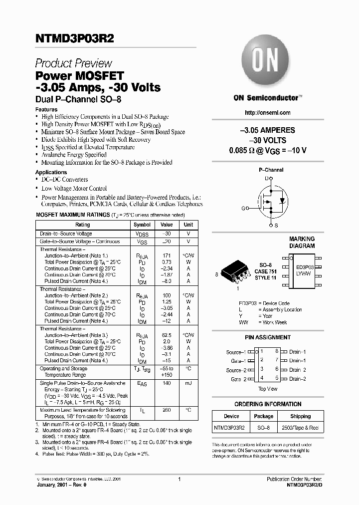 NTMD3P03R2-D_2169152.PDF Datasheet