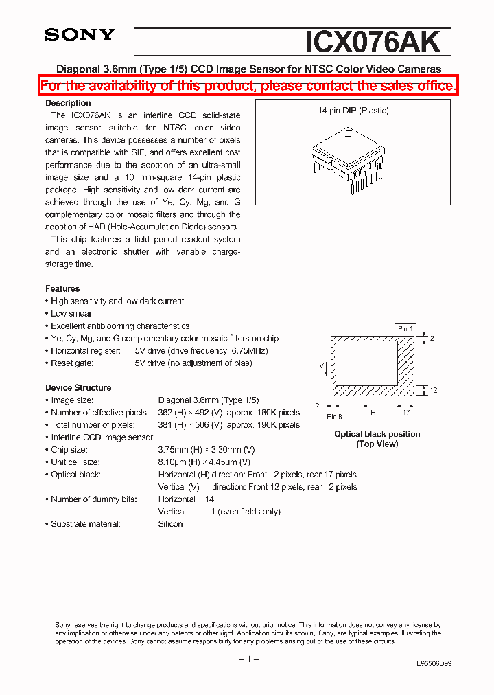 ICX076AK_2169613.PDF Datasheet