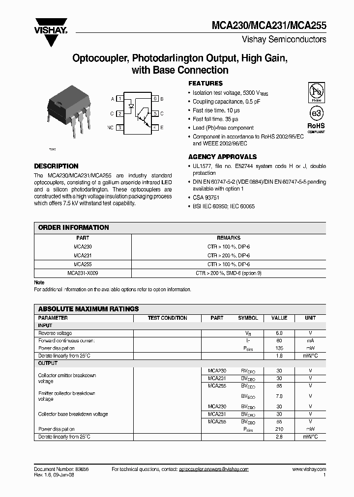 MCA231-X009T_2171565.PDF Datasheet