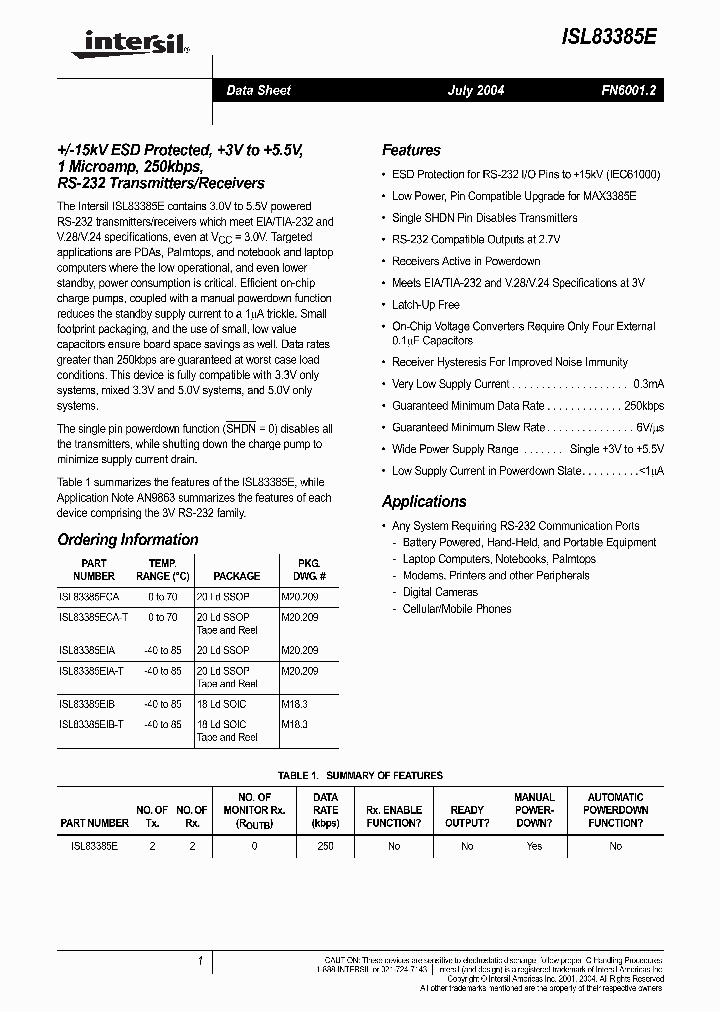 ISL83385E_2172738.PDF Datasheet