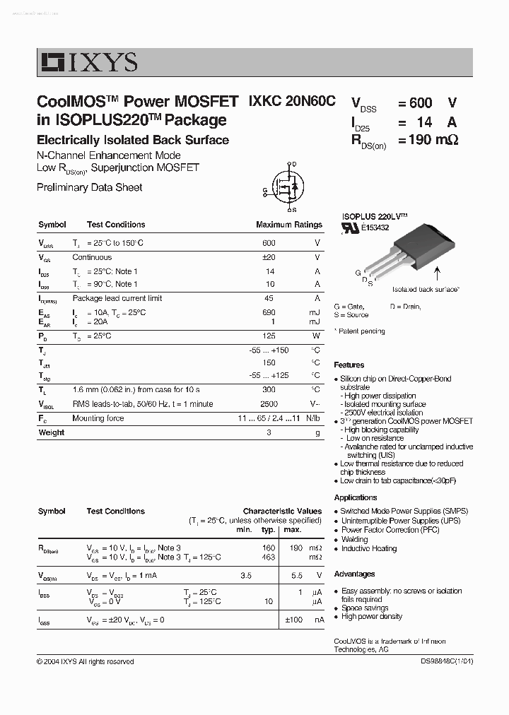 IXKC20N60C_2172216.PDF Datasheet