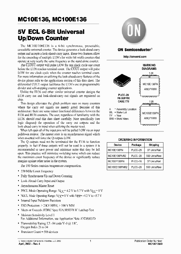 MC10E136-D_2173963.PDF Datasheet
