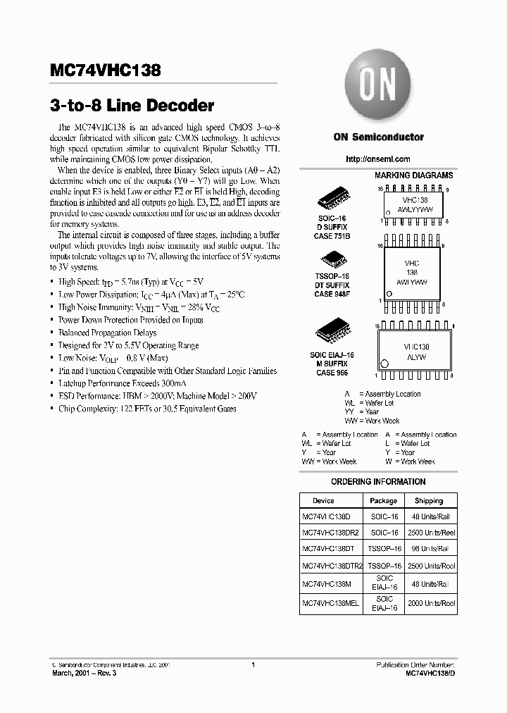 MC74VHC138-D_2176208.PDF Datasheet