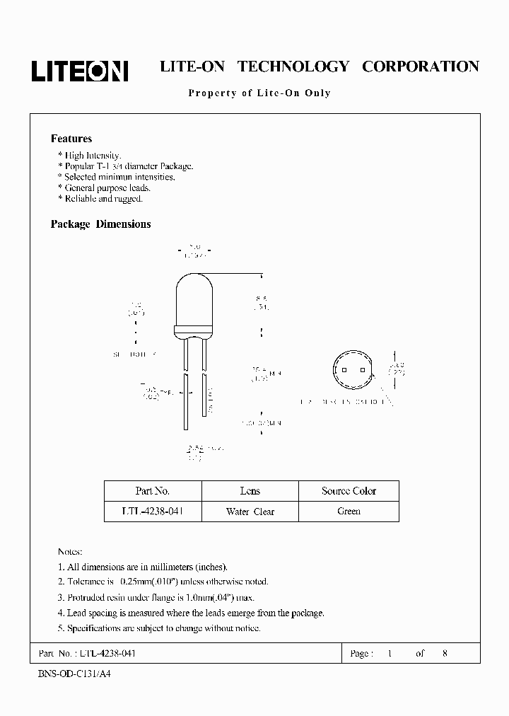 LTL-4238-041_2176235.PDF Datasheet