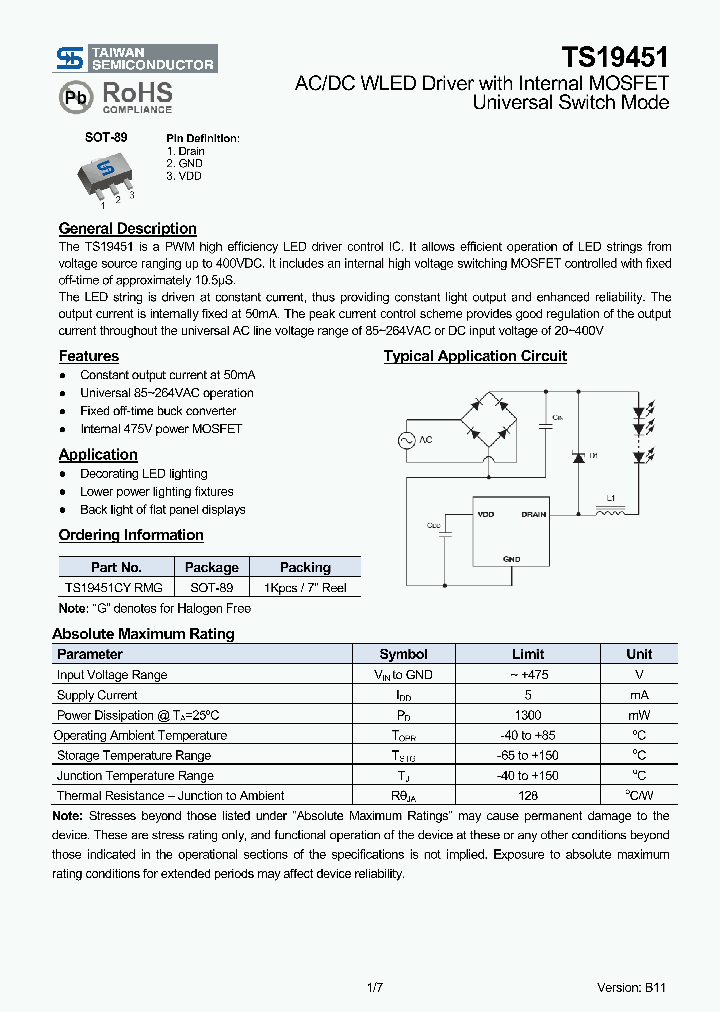 TS19451CYRMG_2178364.PDF Datasheet