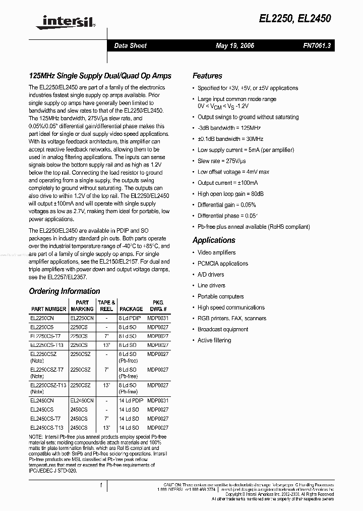 EL2250_2177141.PDF Datasheet
