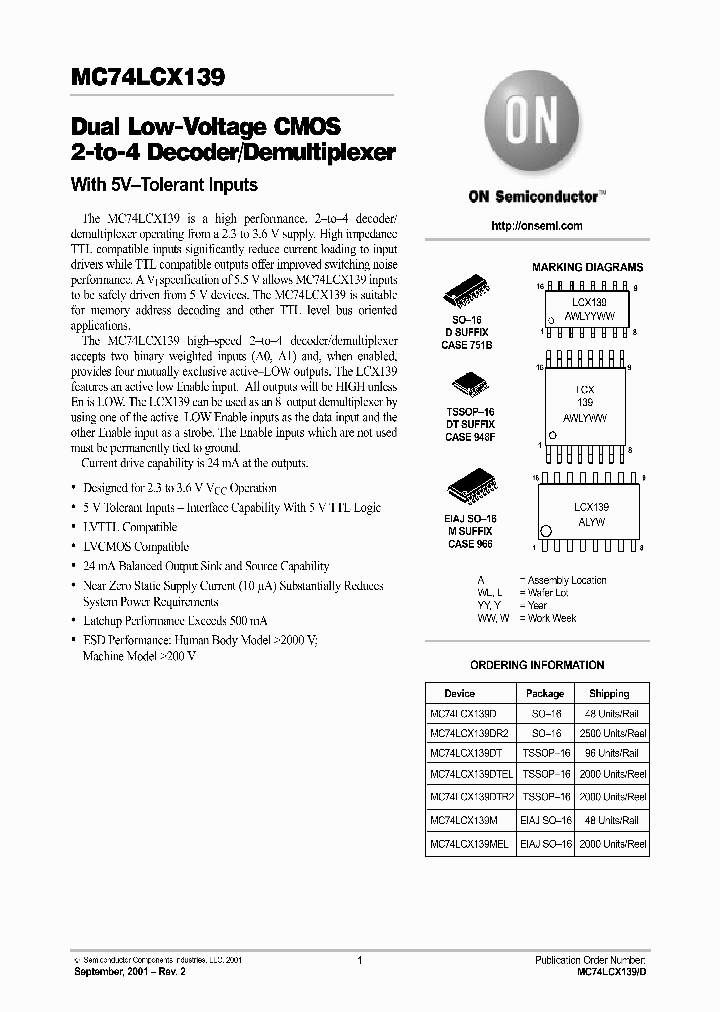 MC74LCX139-D_2179692.PDF Datasheet