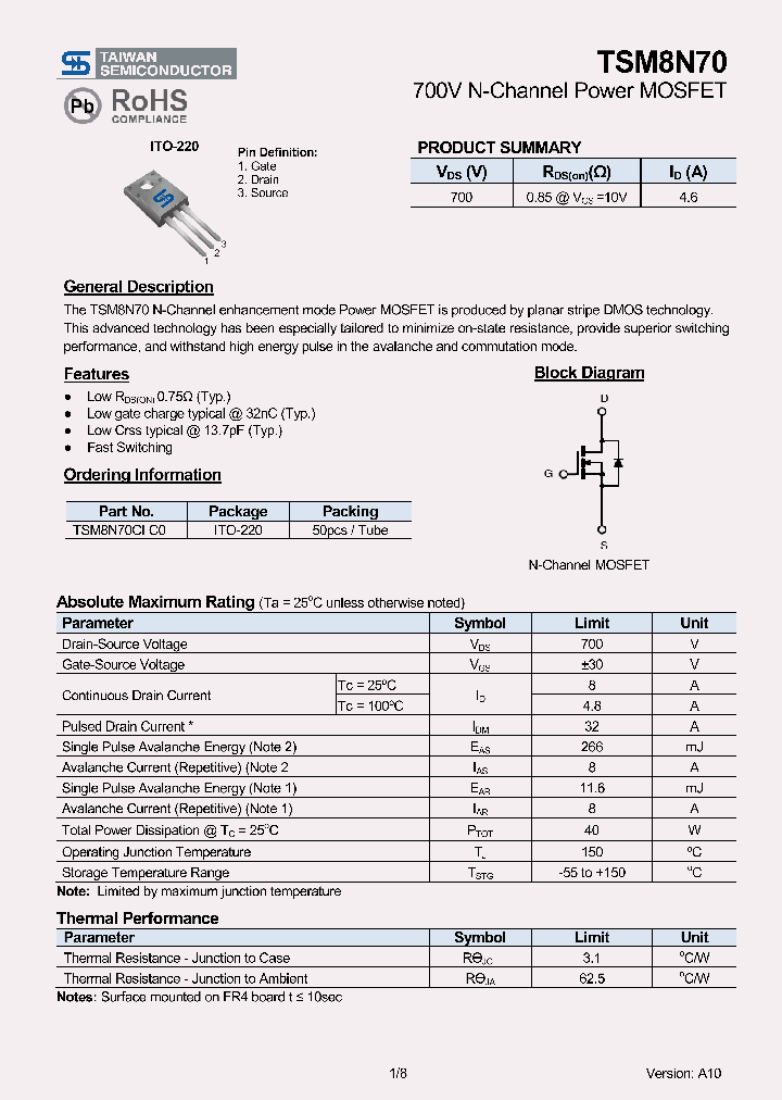 TSM8N70CIC0_2180187.PDF Datasheet
