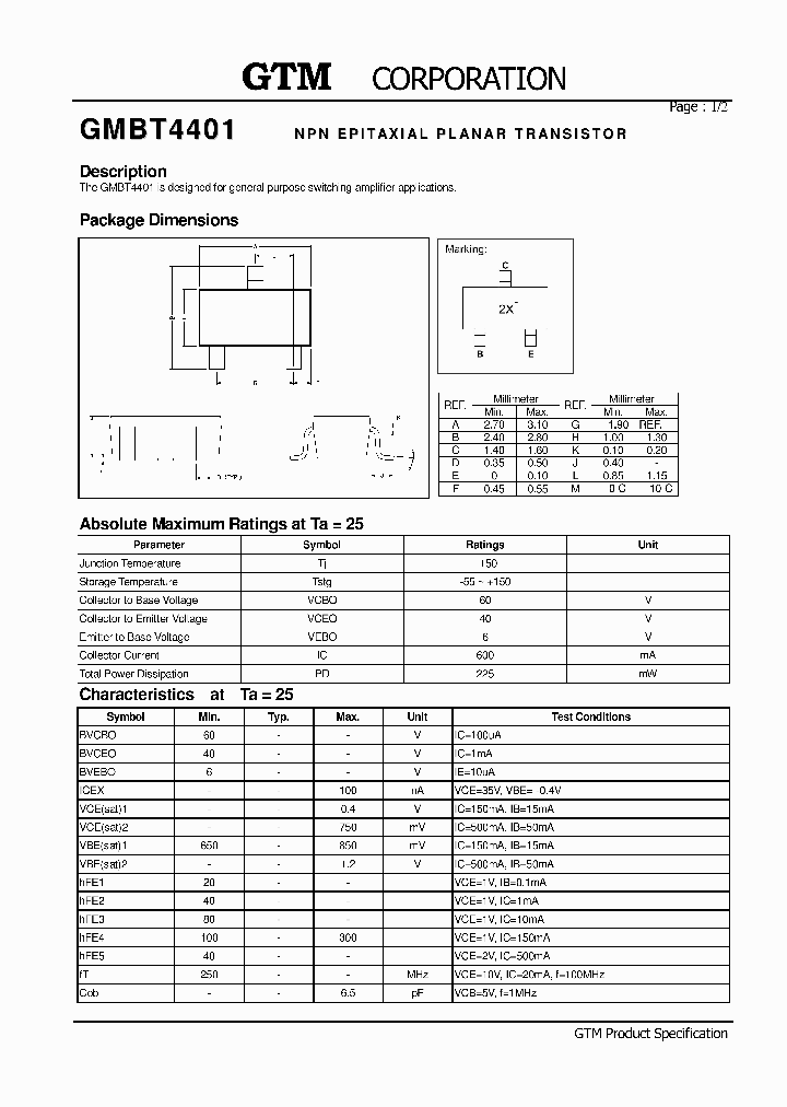 GMBT4401_2181307.PDF Datasheet
