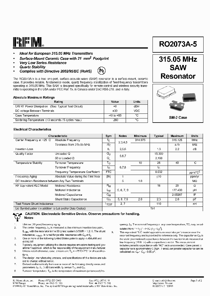RO2073A-5_2194810.PDF Datasheet